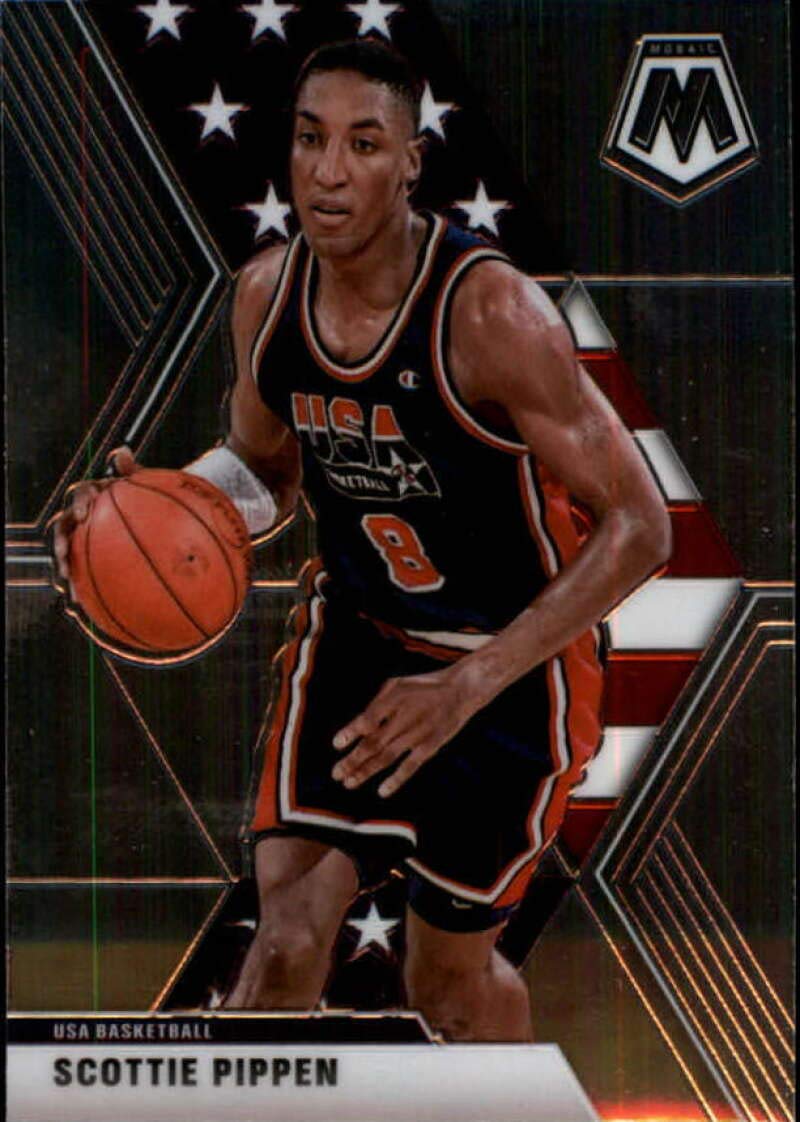 Amazon.com: 2019-20 Panini Mosaic #256 Scottie Pippen USA